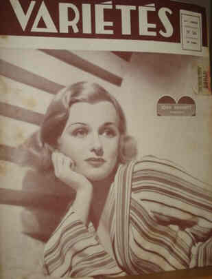 VARIETES magazine side cover Issue 16  1937