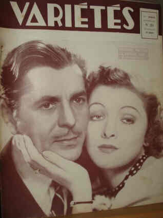 VARIETES magazine side cover Issue 23  1937