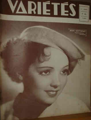VARIETES magazine side cover Issue 26  1937