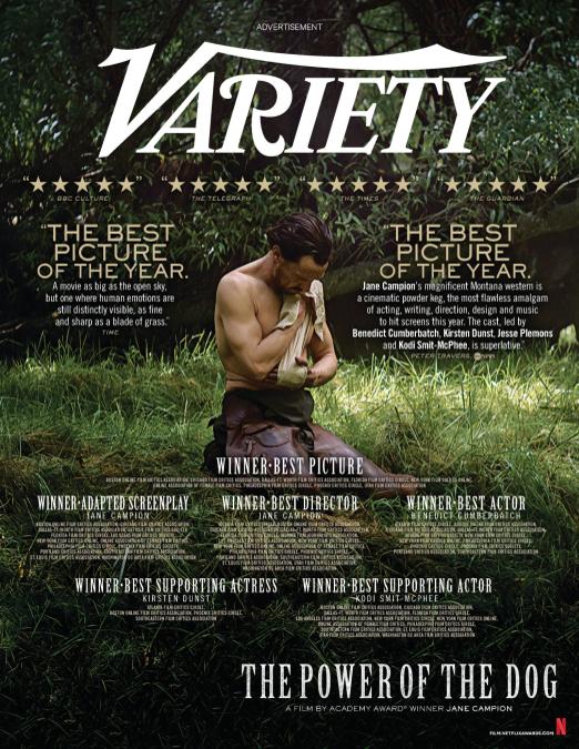 VARIETY magazine cover 6 January 2022