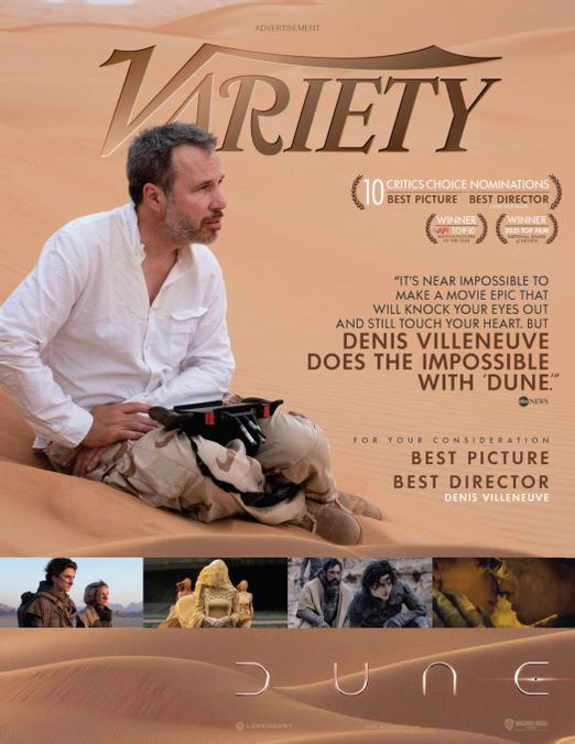 VARIETY magazine cover 12 January 2022