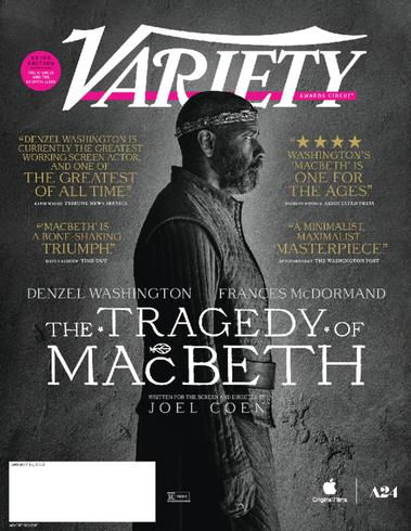 VARIETY magazine cover 13 January 2022