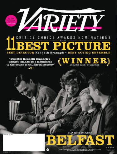 VARIETY magazine cover 24 January 2022