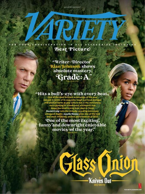 VARIETY magazine cover 22 November 2022