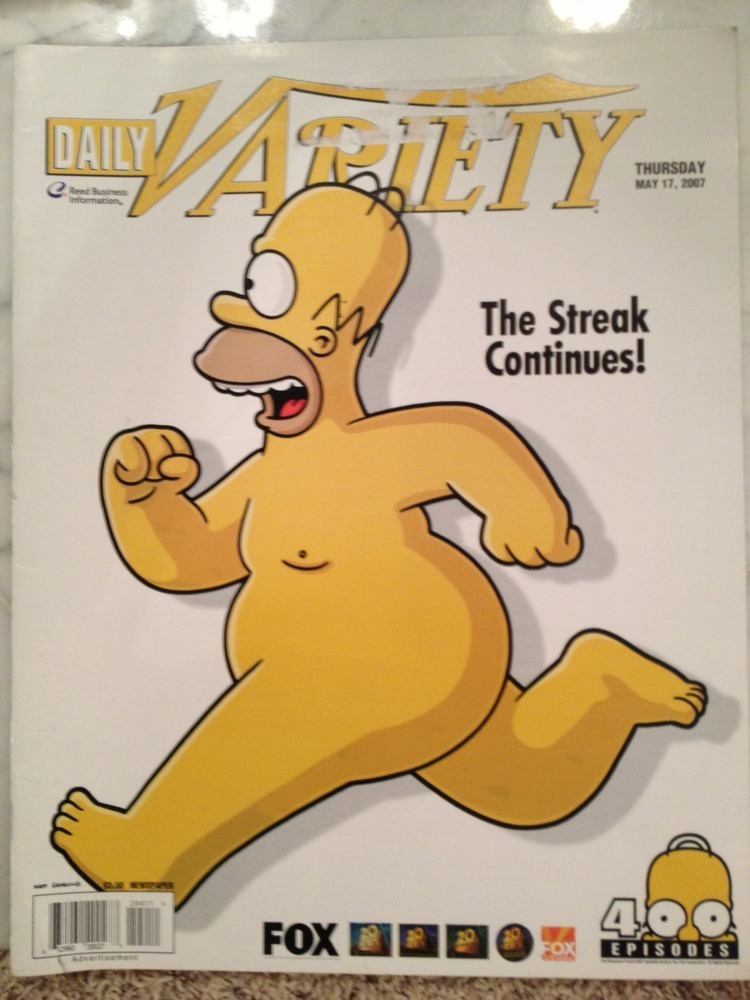 DAILY VARIETY magazine side cover 17 May 2007
