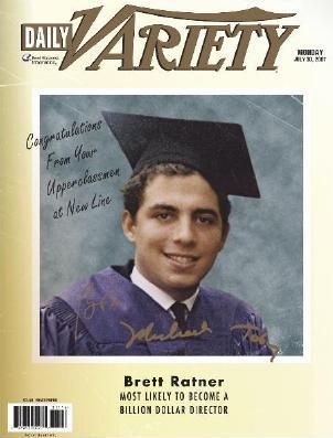 DAILY VARIETY magazine side cover 30 July 2007