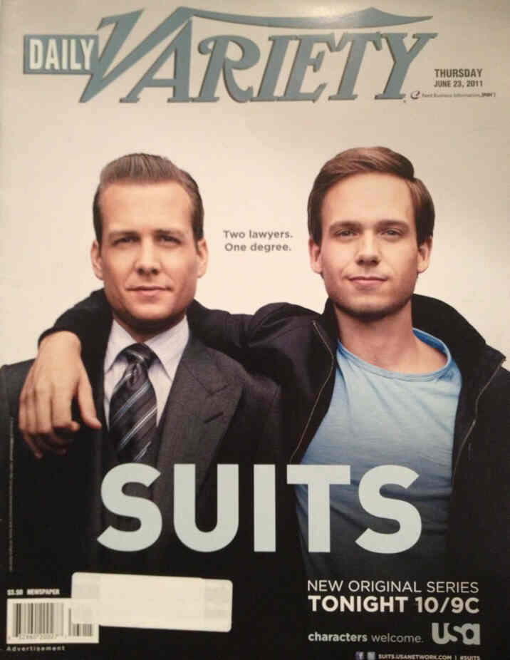 DAILY VARIETY magazine side cover 23 June 2011