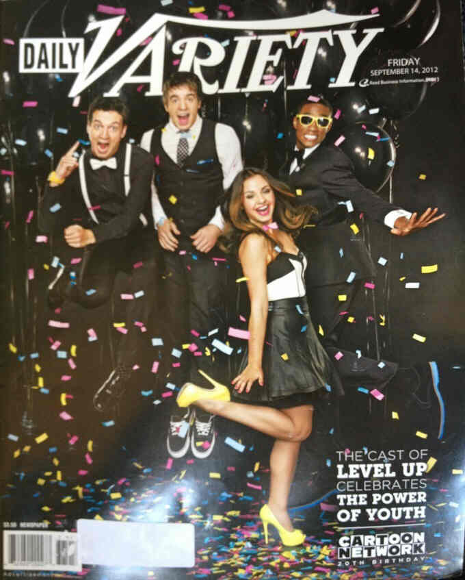 DAILY VARIETY magazine side cover 14 September 2012