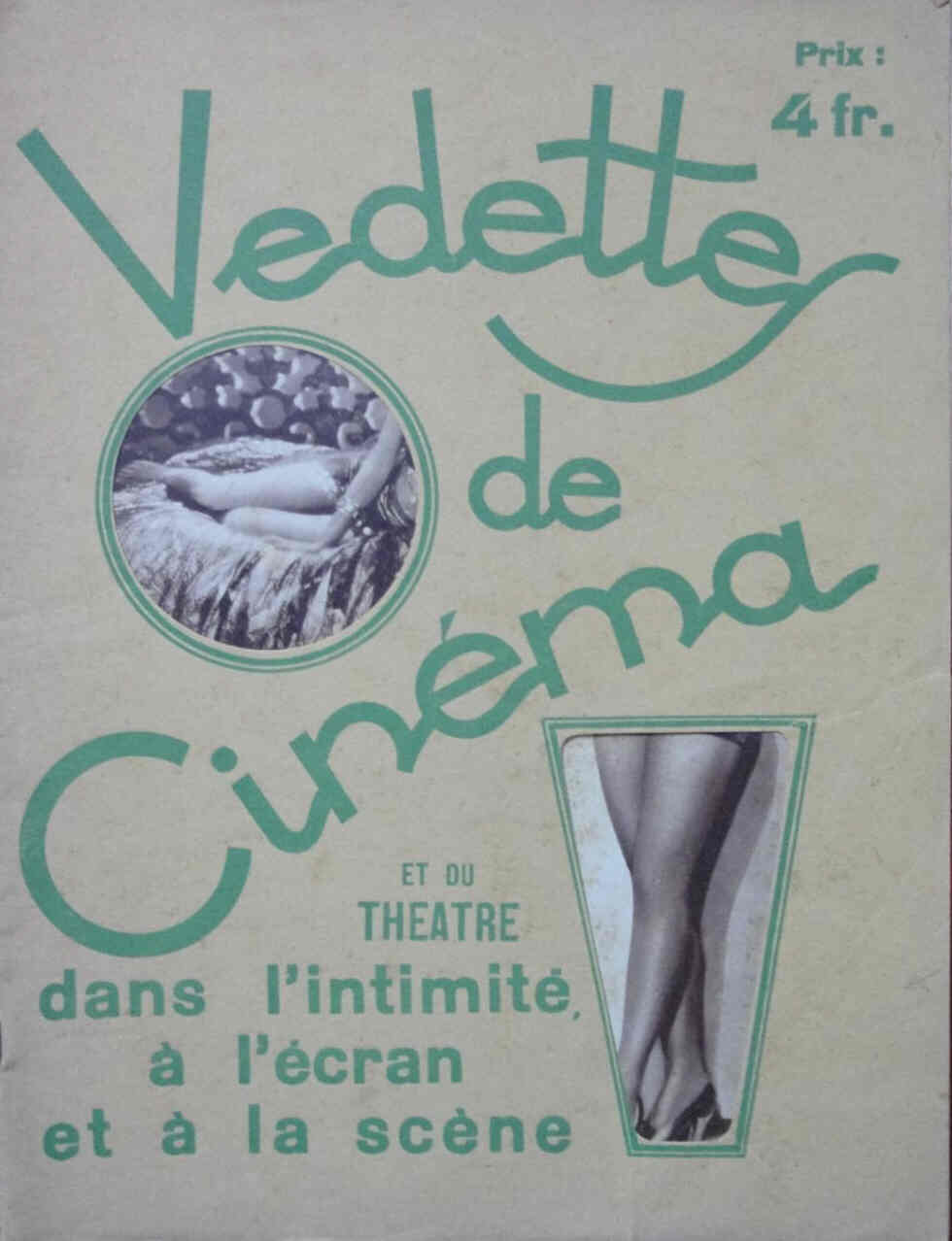 VEDETTES DE CINEMA magazine side cover 15 February 1932