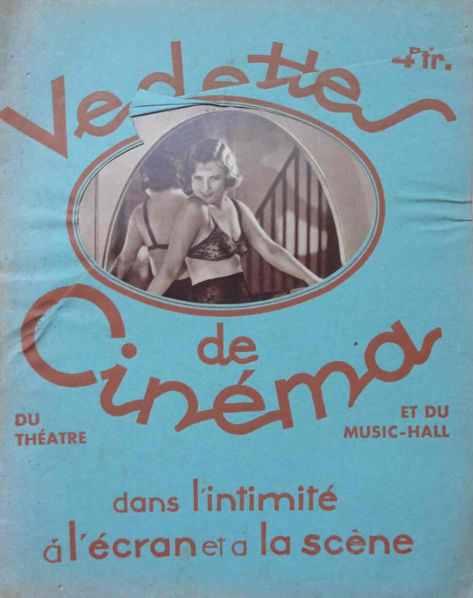 VEDETTES DE CINEMA magazine side cover 30 April 1932