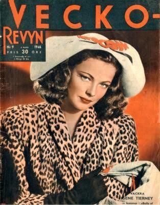 VECKO-REVYN magazine side cover Issue 9  1946