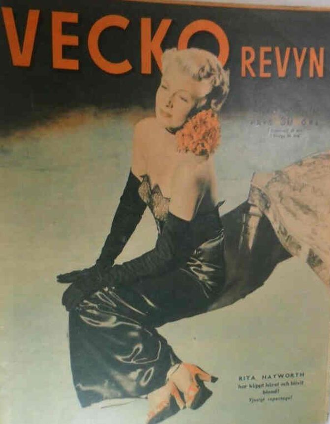 VECKO-REVYN magazine side cover  December 1947