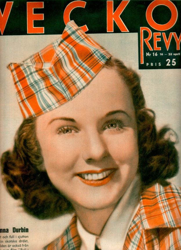 VECKO-REVYN magazine side cover Issue 16 16 April 1938
