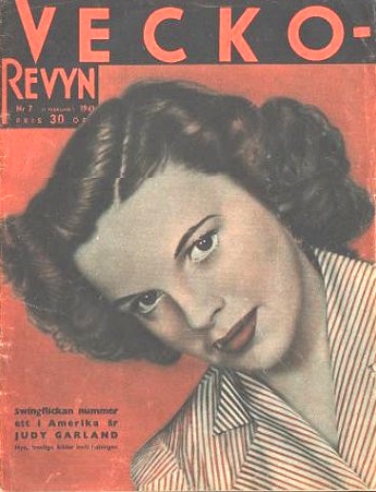 VECKO-REVYN magazine side cover Issue 7 21 February 1941