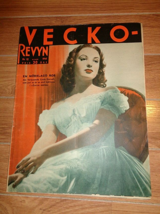 VECKO-REVYN magazine side cover Issue 12 28 March 1941