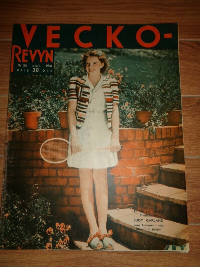 VECKO-REVYN magazine side cover Issue 36 12 September 1941