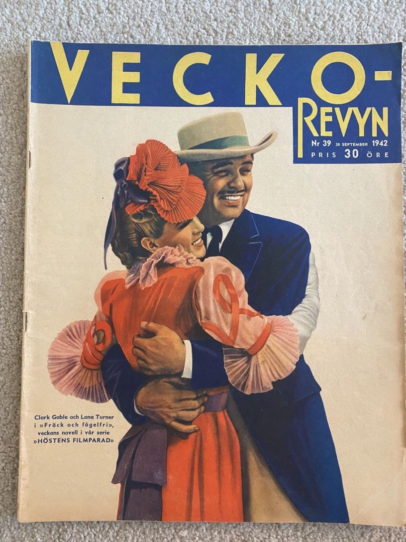 VECKO-REVYN magazine side cover Issue 39 30 September 1942