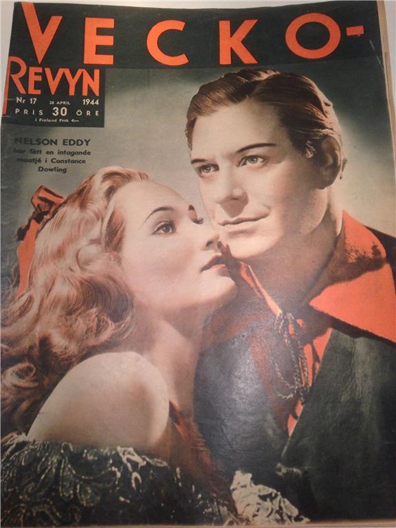 VECKO-REVYN magazine side cover Issue 17 28 April 1944