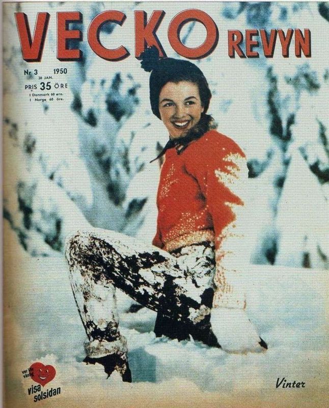 VECKO-REVYN magazine side cover Issue 3 20 January 1950