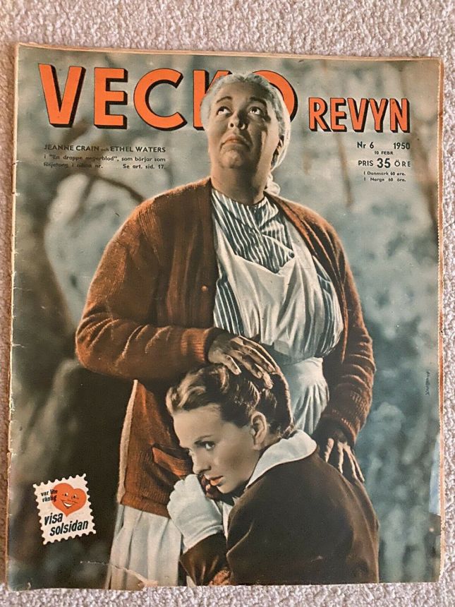 VECKO-REVYN magazine side cover Issue 6 10 February 1950