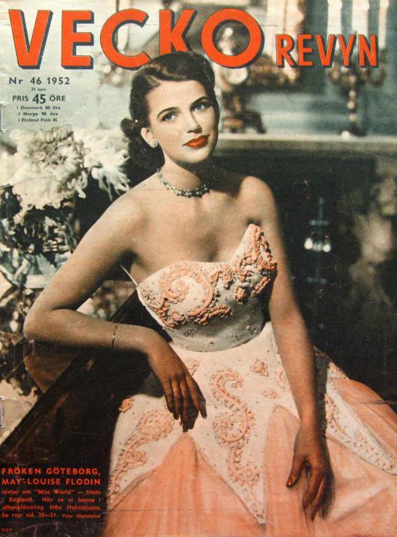 VECKO-REVYN magazine side cover Issue 46 21 November 1952