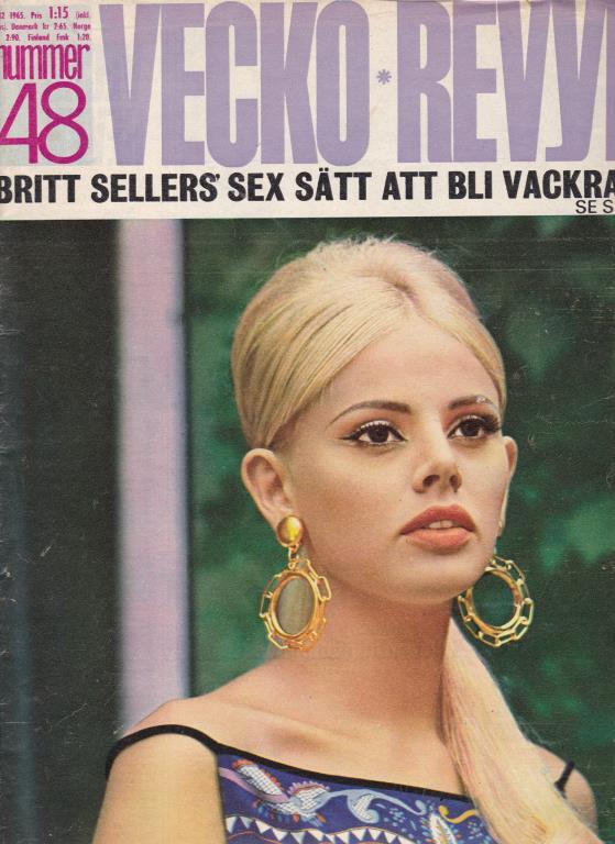 VECKO-REVYN magazine side cover Issue 48  1965