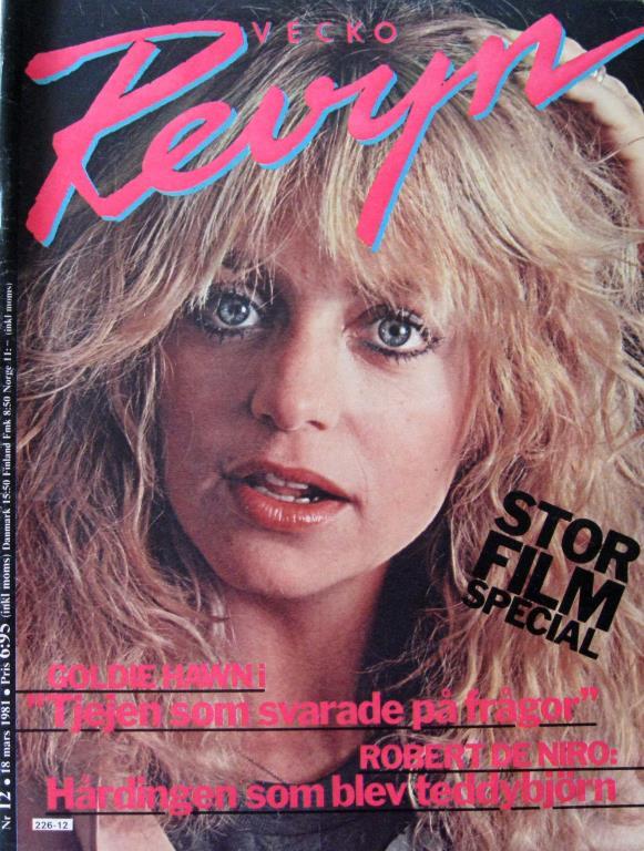 VECKO-REVYN magazine side cover Issue 12 18 March 1981