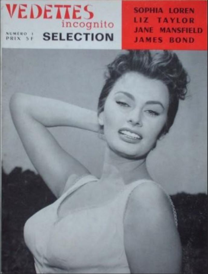 VEDETTES INCOGNITO SELECTION magazine side cover Issue 1   1967