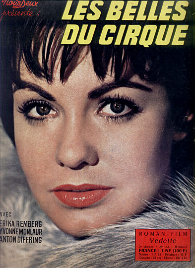 ROMAN FILM VEDETTE magazine side cover Issue 33 February 1962