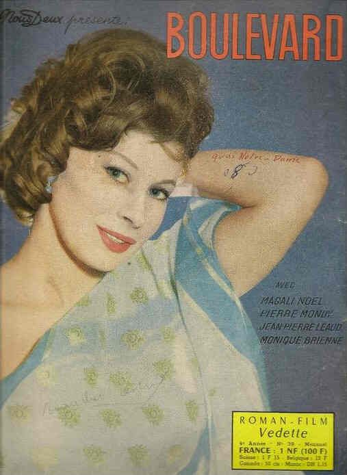 ROMAN FILM VEDETTE magazine side cover Issue 39 August 1962