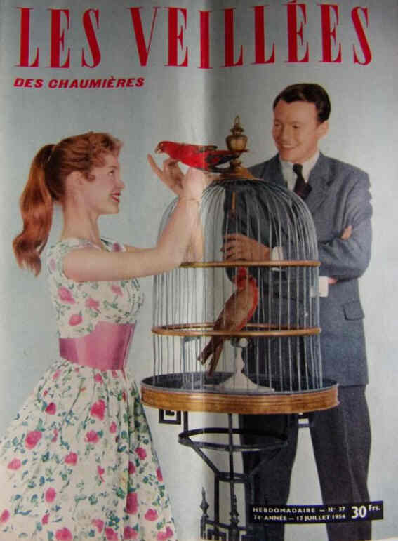 VEILLEES | LES magazine side cover Issue 17 17 July 1954