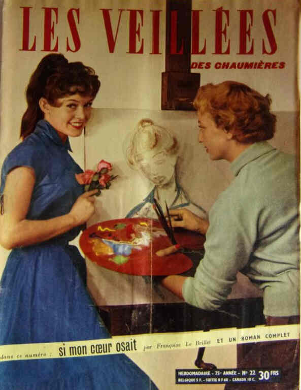 VEILLEES | LES magazine side cover Issue 22  February 1955