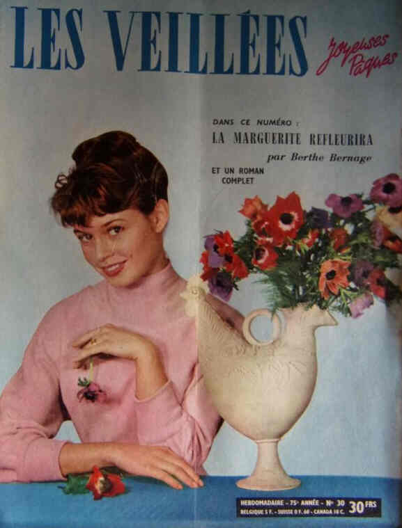 VEILLEES | LES magazine side cover Issue 30  April 1955