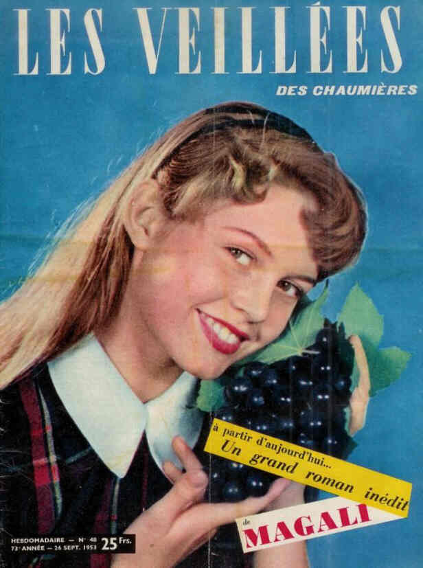 VEILLEES | LES magazine side cover Issue 48  26 September 1953