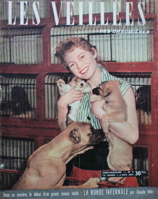 VEILLEES | LES magazine side cover Issue 8 6 November 1954