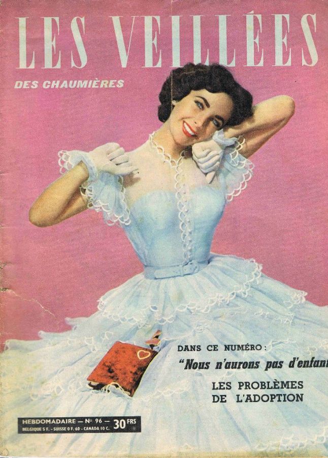 VEILLEES | LES magazine side cover Issue 96 14 July 1956