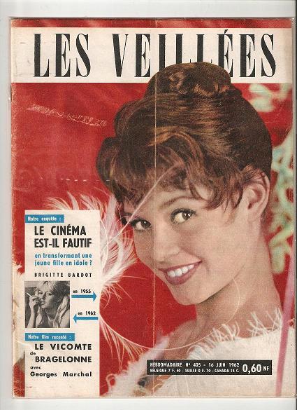 VEILLEES | LES magazine side cover Issue 405 16 June 1962