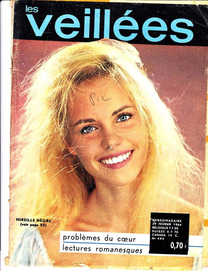 VEILLEES | LES magazine side cover Issue 494 29 February 1964
