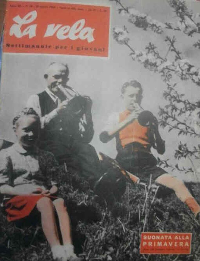 LA VELA magazine side cover Issue 10 20 March 1954