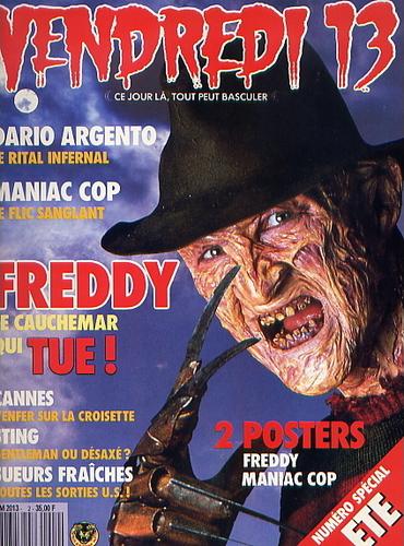 VENDREDI 13 magazine side cover Issue 2  1988
