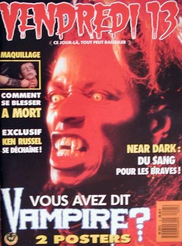 VENDREDI 13 magazine side cover Issue 5 November 1988