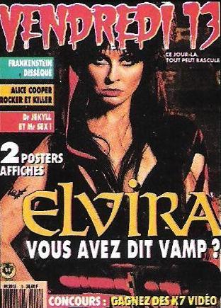 VENDREDI 13 magazine side cover Issue 9 March 1989