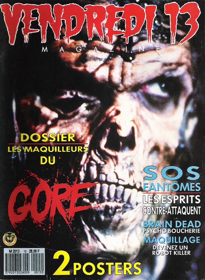 VENDREDI 13 magazine side cover Issue 15 January 1990