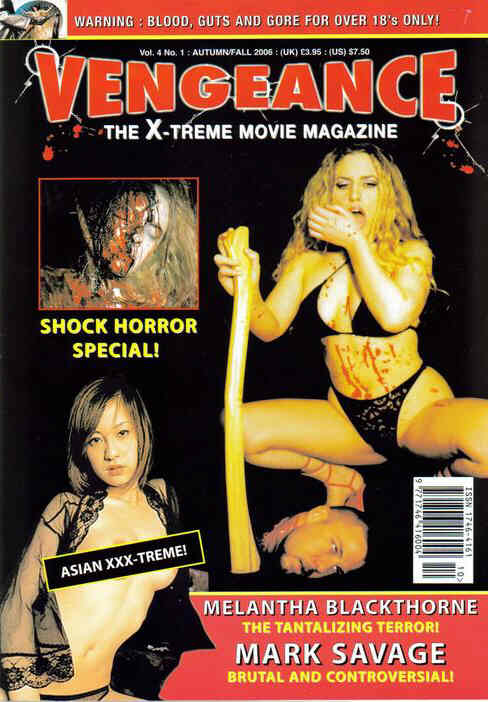 VENGEANCE magazine side cover Issue 12 Vol 4 # 1 Fall 2006
