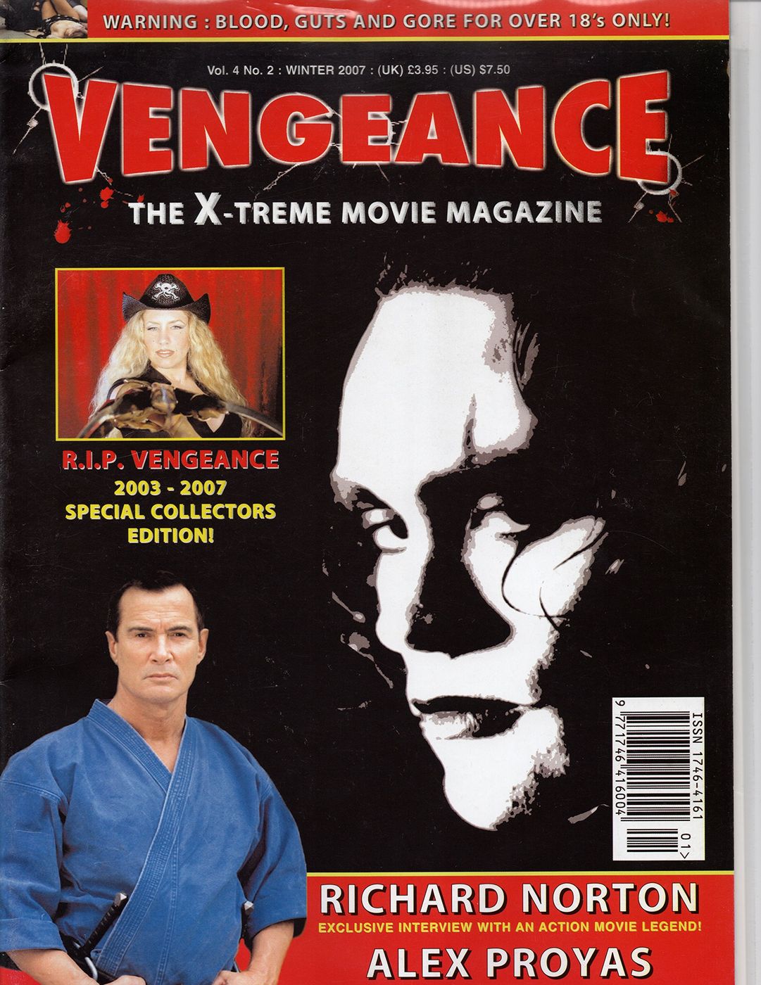 VENGEANCE magazine side cover  Vol 4 No  2 Winter 2007