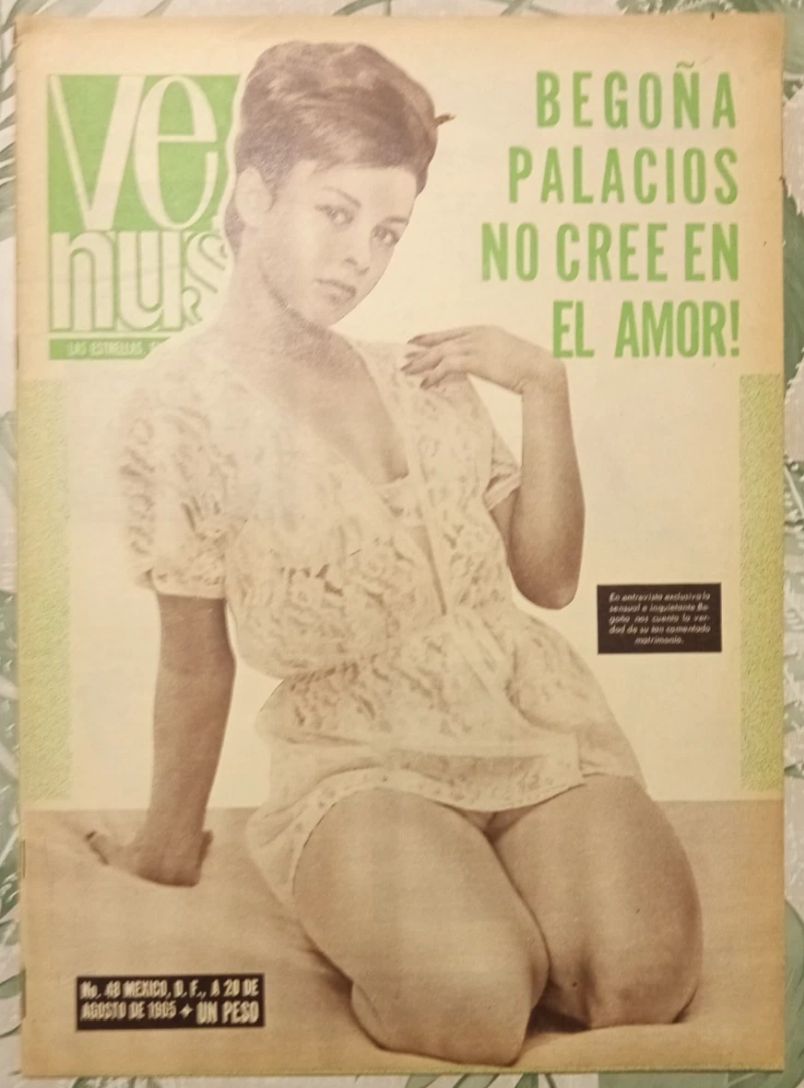 VENUS (Mexico) magazine side cover Issue 48  August 1965