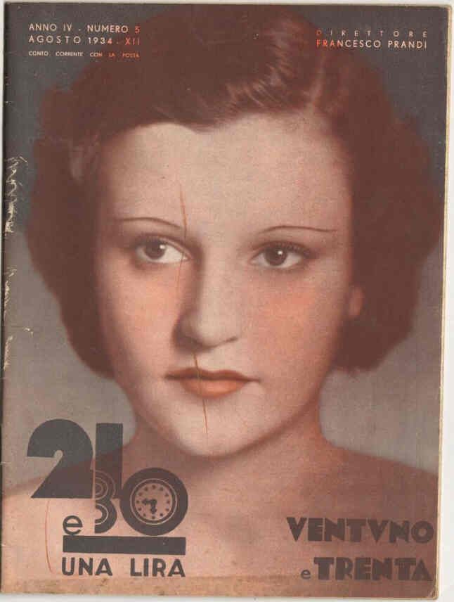 21 E 30 magazine cover Issue 5  August 1934