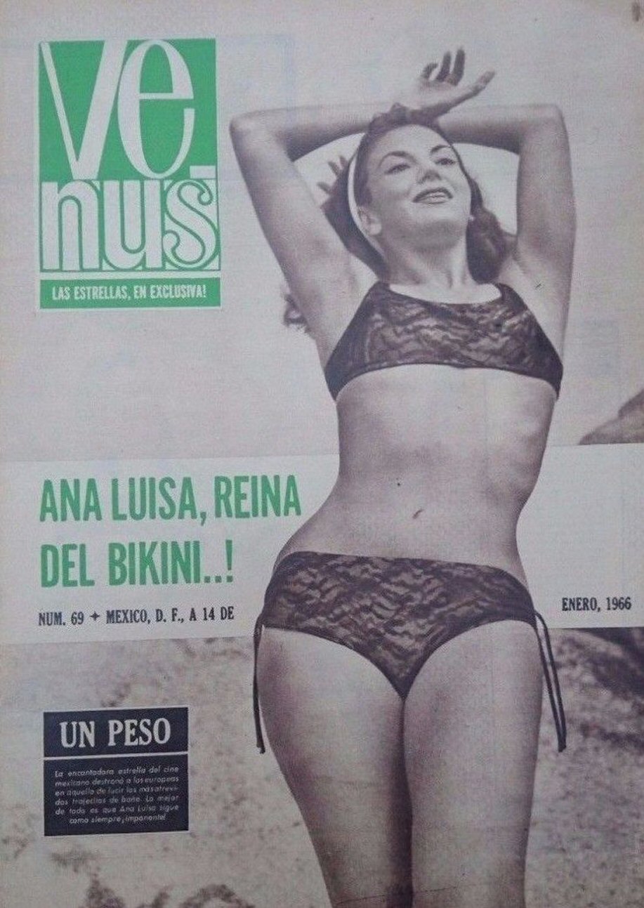 VENUS (Mexico) magazine side cover Issue 69  January 1966