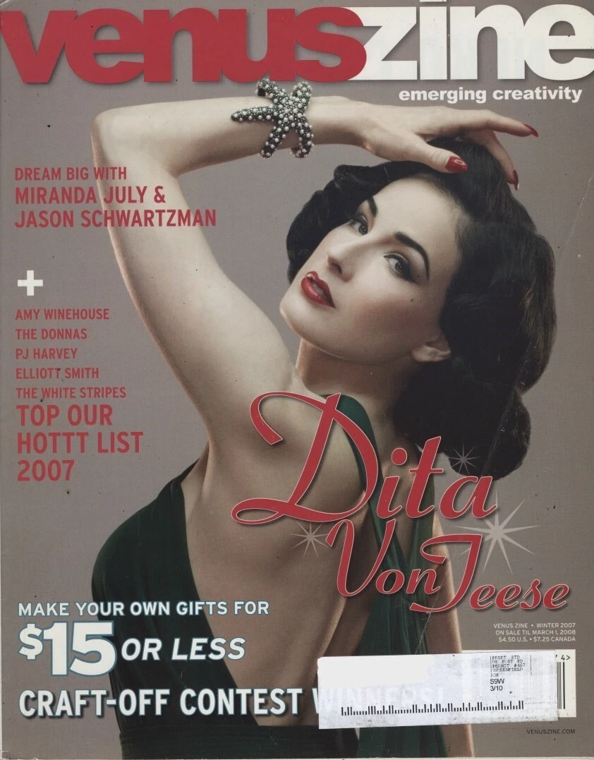 VENUS ZINE magazine side cover Issue 34 Winter 2007