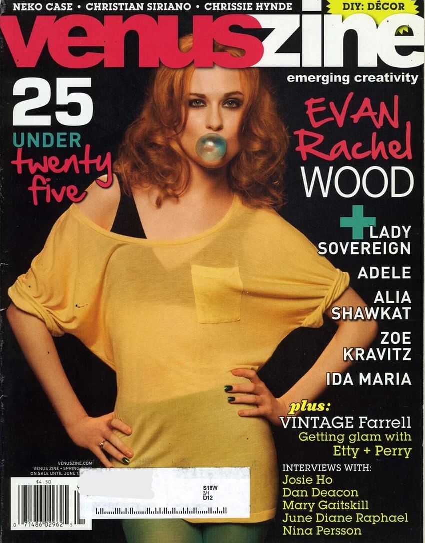 VENUS ZINE magazine side cover Issue 39 Spring 2009
